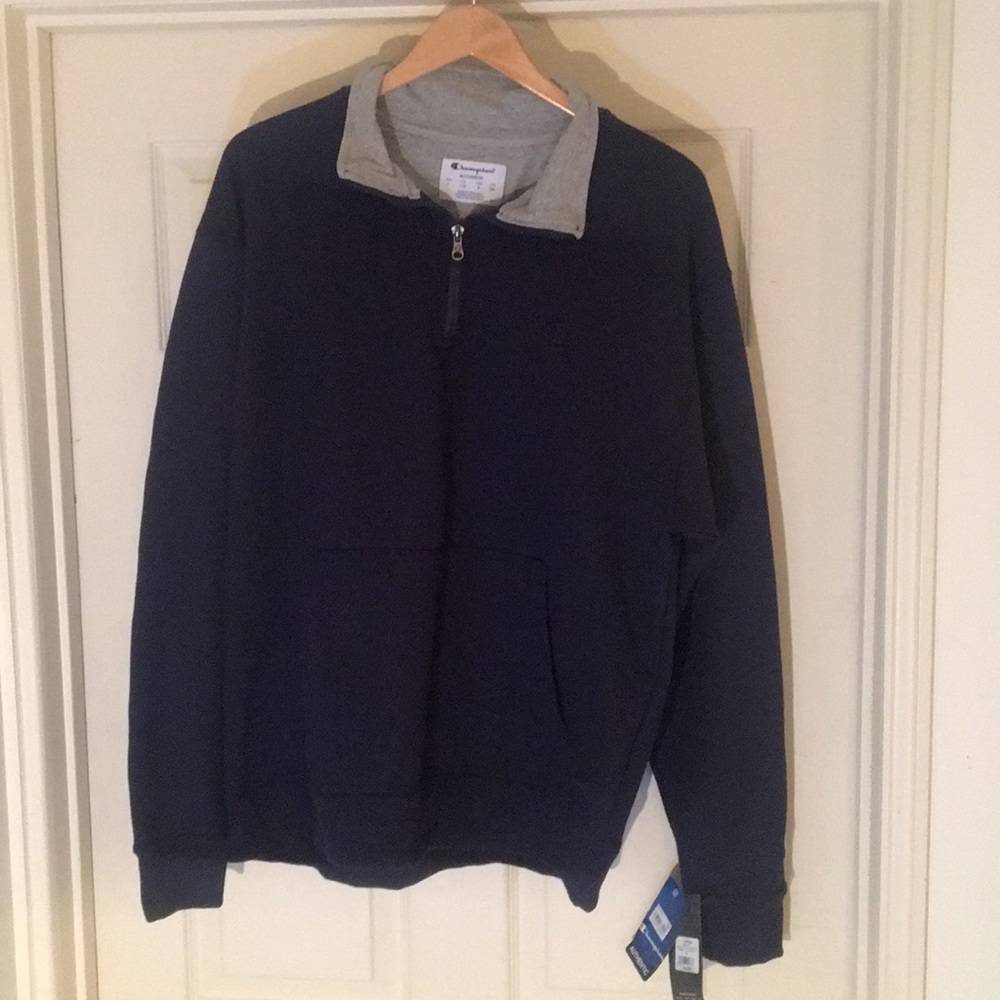 Champion L new pullover zip up sweatshirt